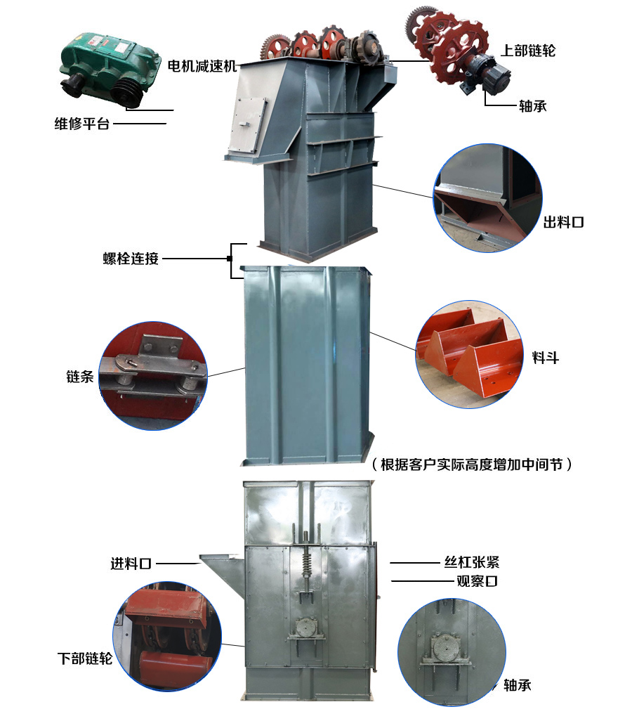 双板链式斗式提升机